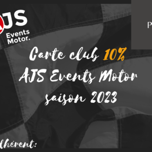 Adhésion Ajs Events Motor 2023